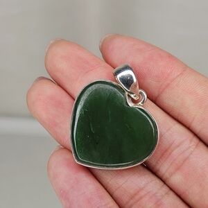 Real Jade Heart Pendant
